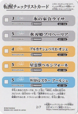 [BS55]轉醒CheckListCard[2/7]