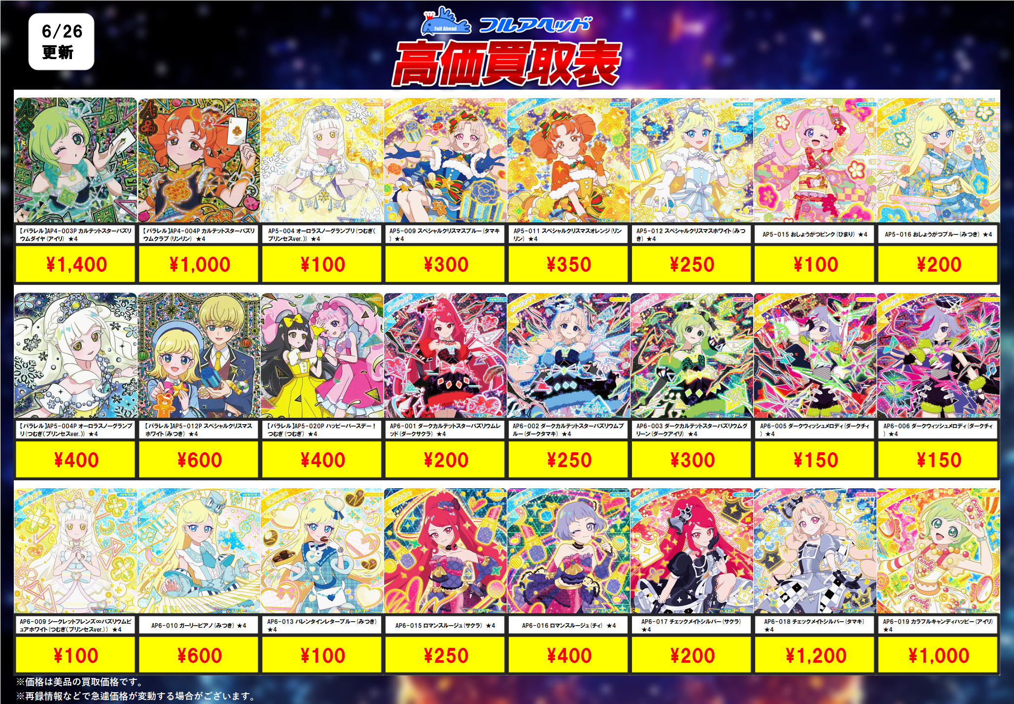 ひみつのアイプリ,通常弾,1だん～6だん,4だん | フルアヘッド