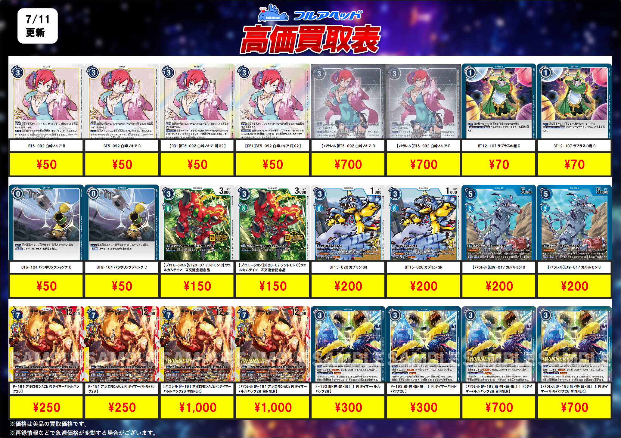デジモンカード ウィザーモン プロモ 一枚300円 （デュナスモン