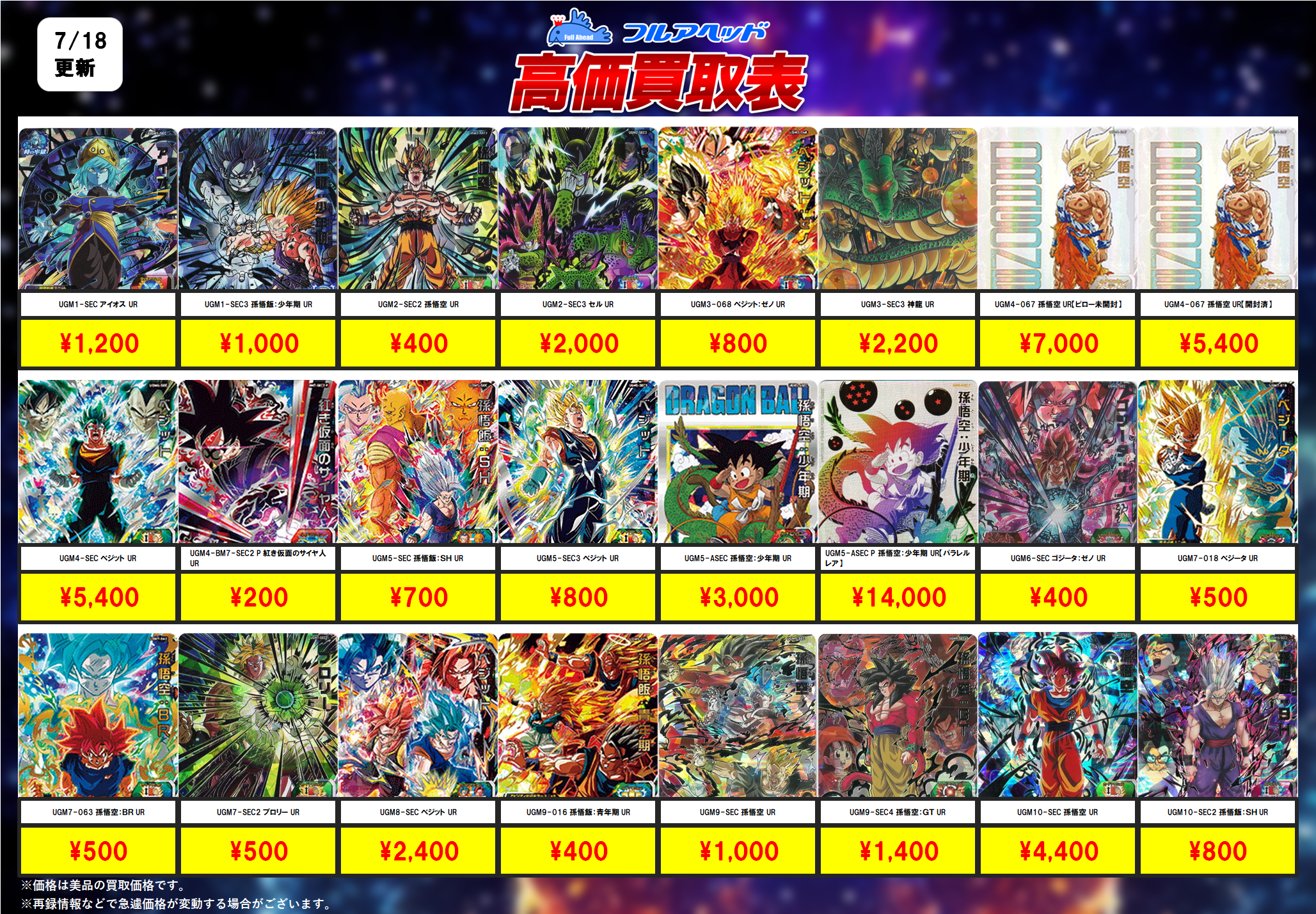 スーパードラゴンボールヒーローズ  まとめ売り　5400枚 sdbh スーパードラゴンボールヒーローズ まとめ売り