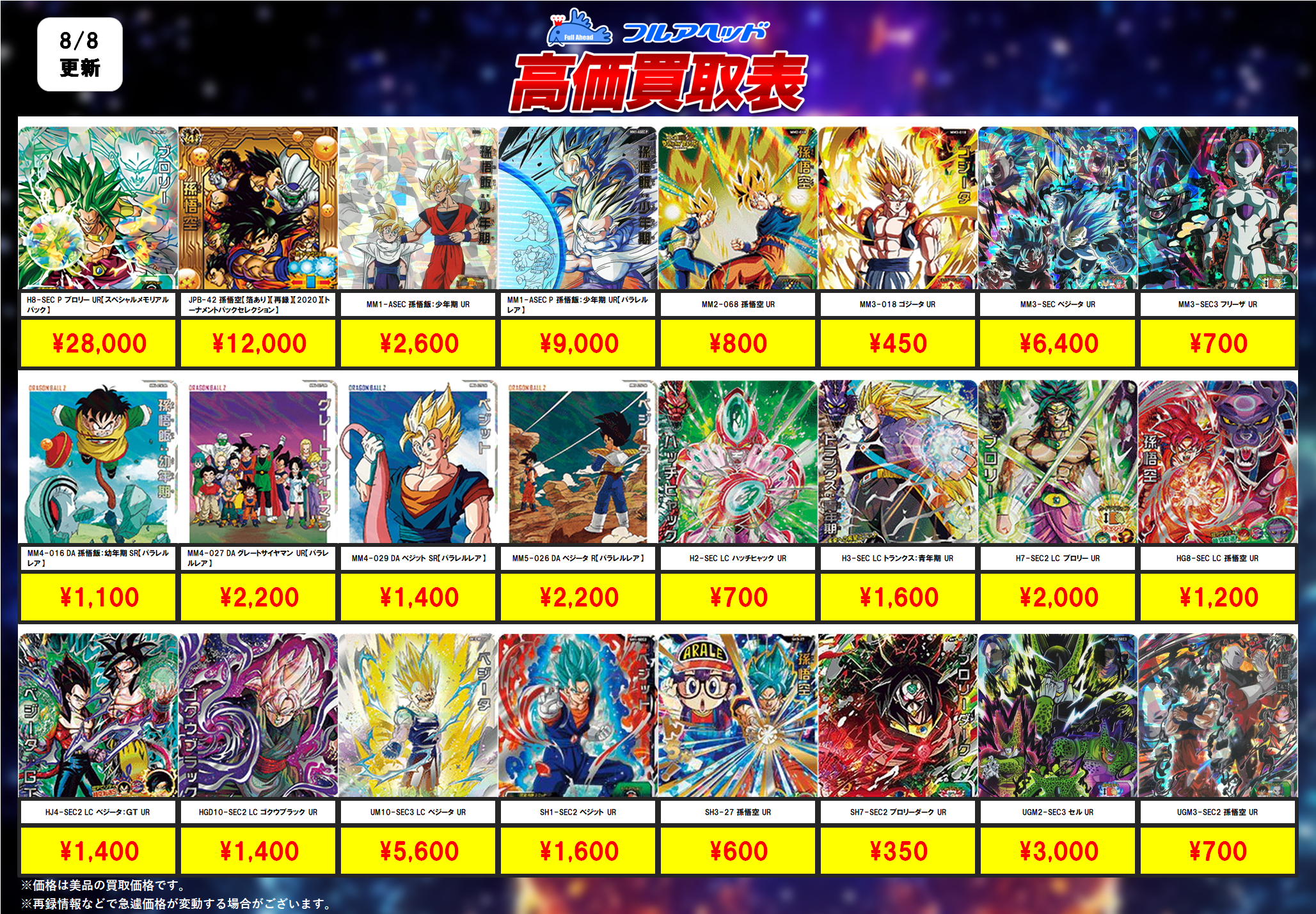 ドラゴンボールヒーローズ 馬超ライア様 H8-40 DA パラガス 制御装置 | DBH日和（ドラゴンボール