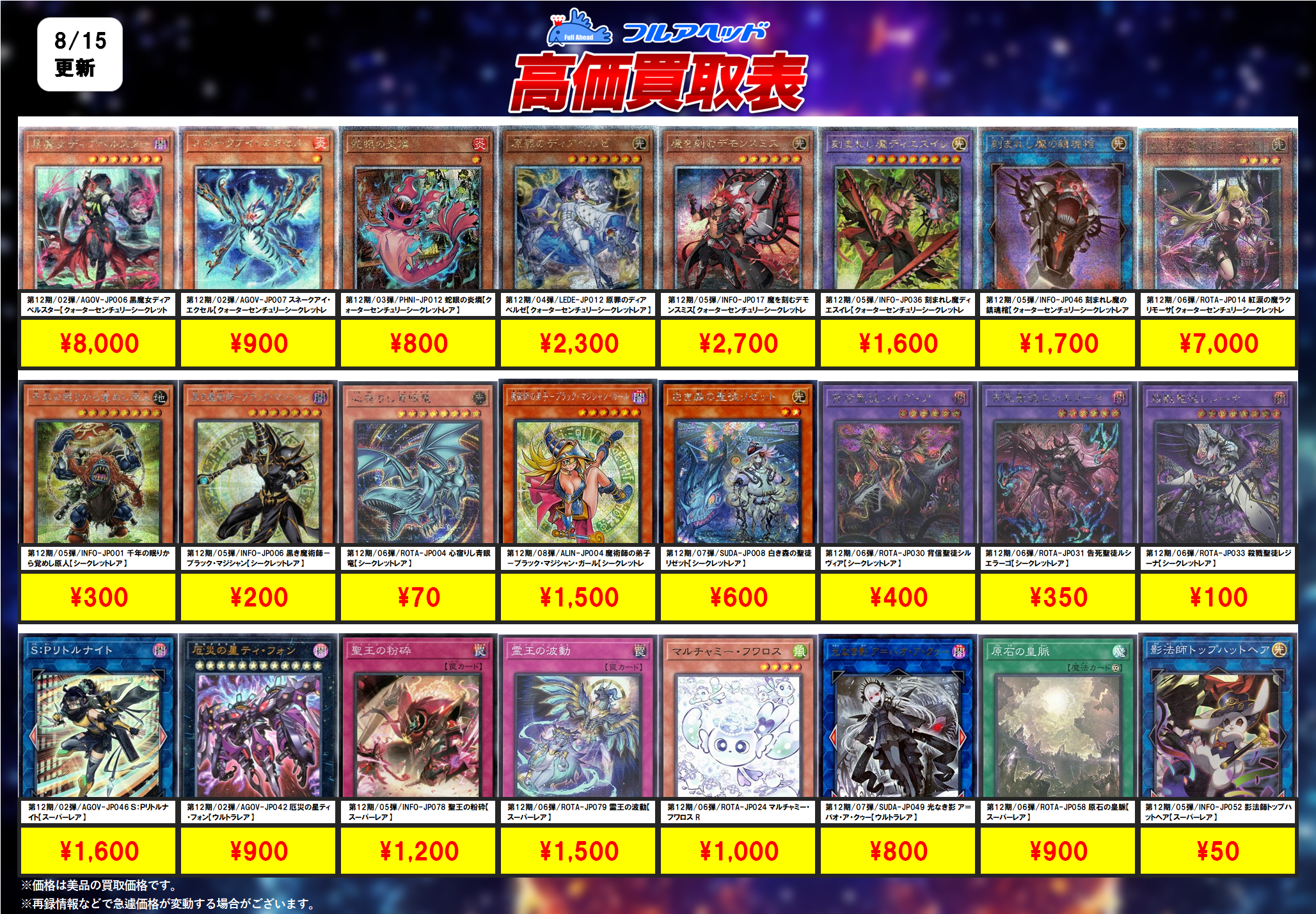 遊戯王　まとめ売り　50000枚 遊戯王OCG – 【フルアヘッド】高価買取表